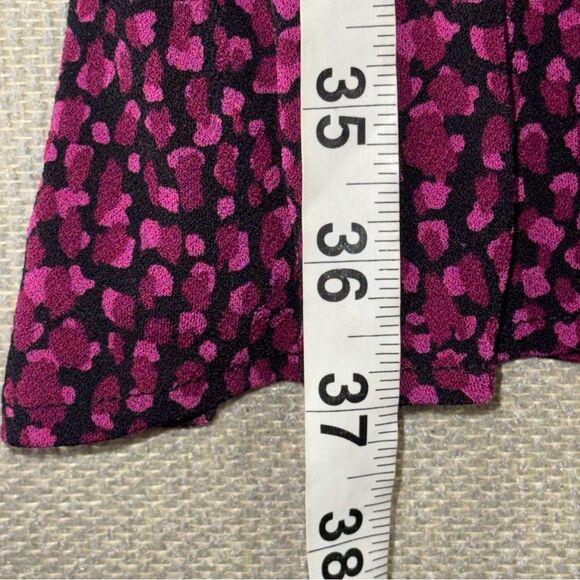 Ann Taylor size 0 Crossover A-Line Shift Dress Pink Sleeveless Pullover V-Neck - Picture 4 of 6